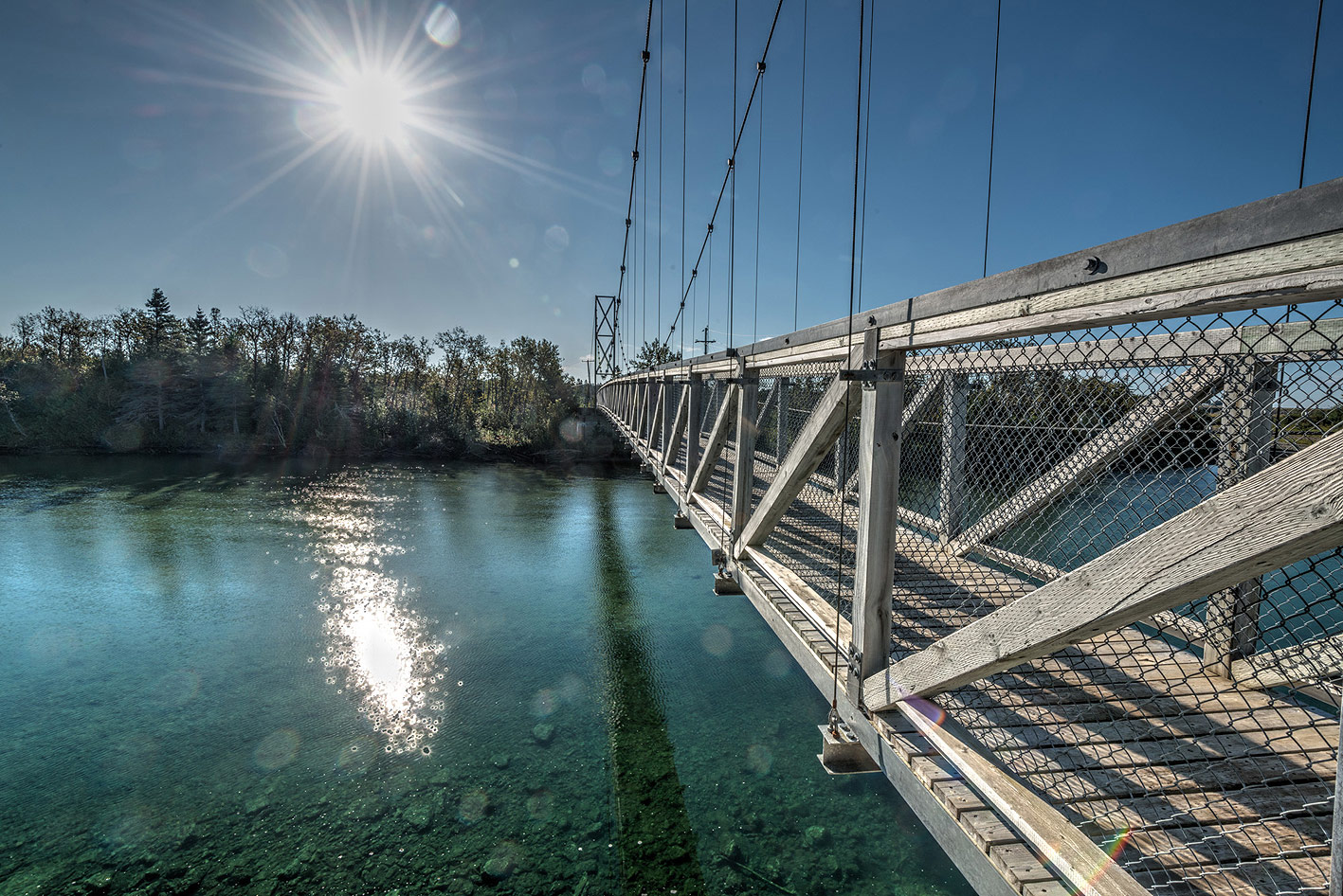 Passerelle et circuit des Vieux-Ponts